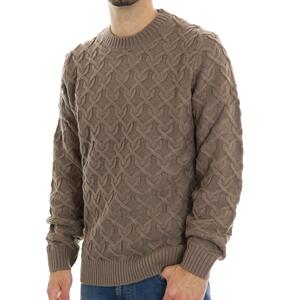 MAGLIA LAVORATA FANGO